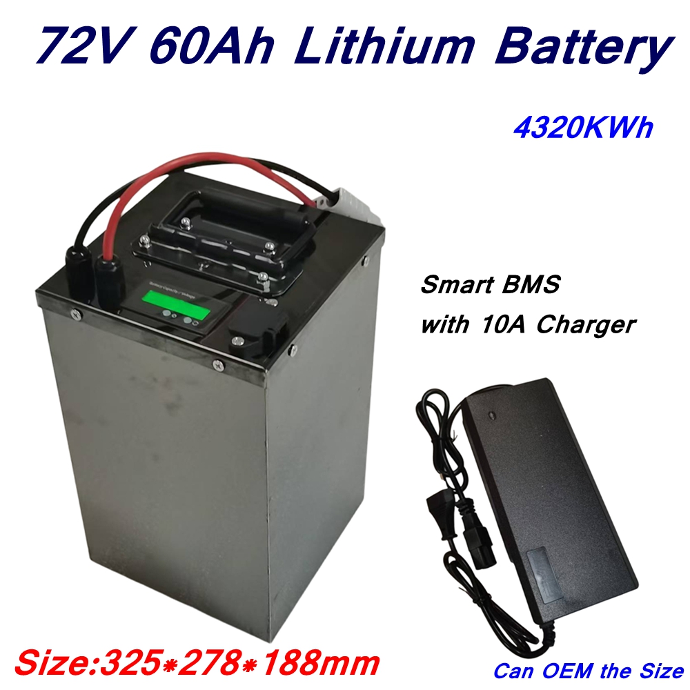 72V 40Ah Lifepo4 Battery Pack - 20S 72V 60Ah Li-Ionen-Lithium-Polymer-Akku mit BMS