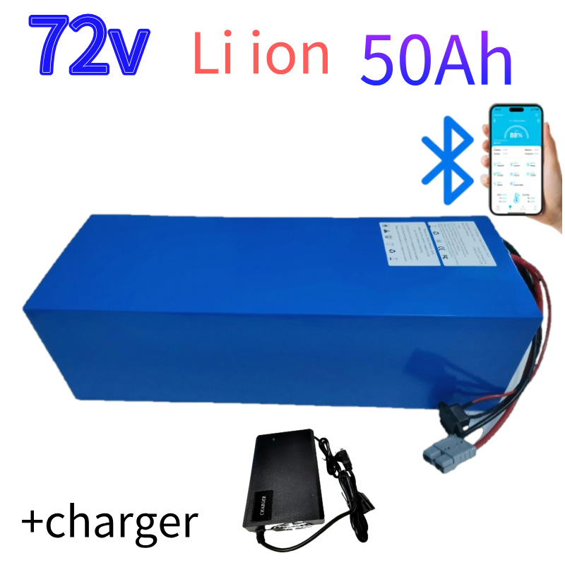 72V 40Ah Lifepo4 Battery Pack - 72V 50Ah Lithium-Ionen-Akku für E-Scooter/Fahrrad, Motorrad,