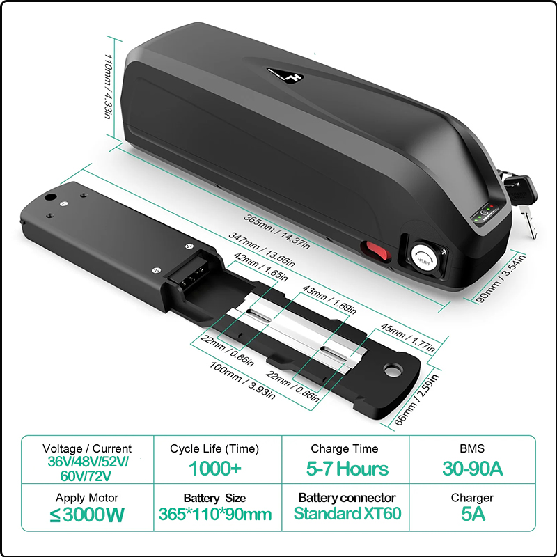 48V 50AH 52V 36V 30AH E-Bike A – 60V 50Ah Electric Scooter Battery Bewertung und Preis
