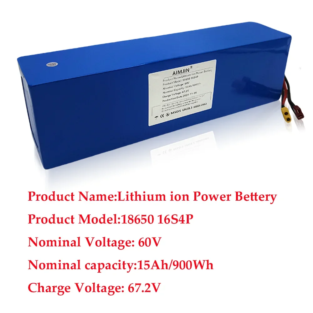 60V 15Ah Akku 16S4P 15000mAh 9 – 60V 50Ah Electric Scooter Battery Bewertung und Preis