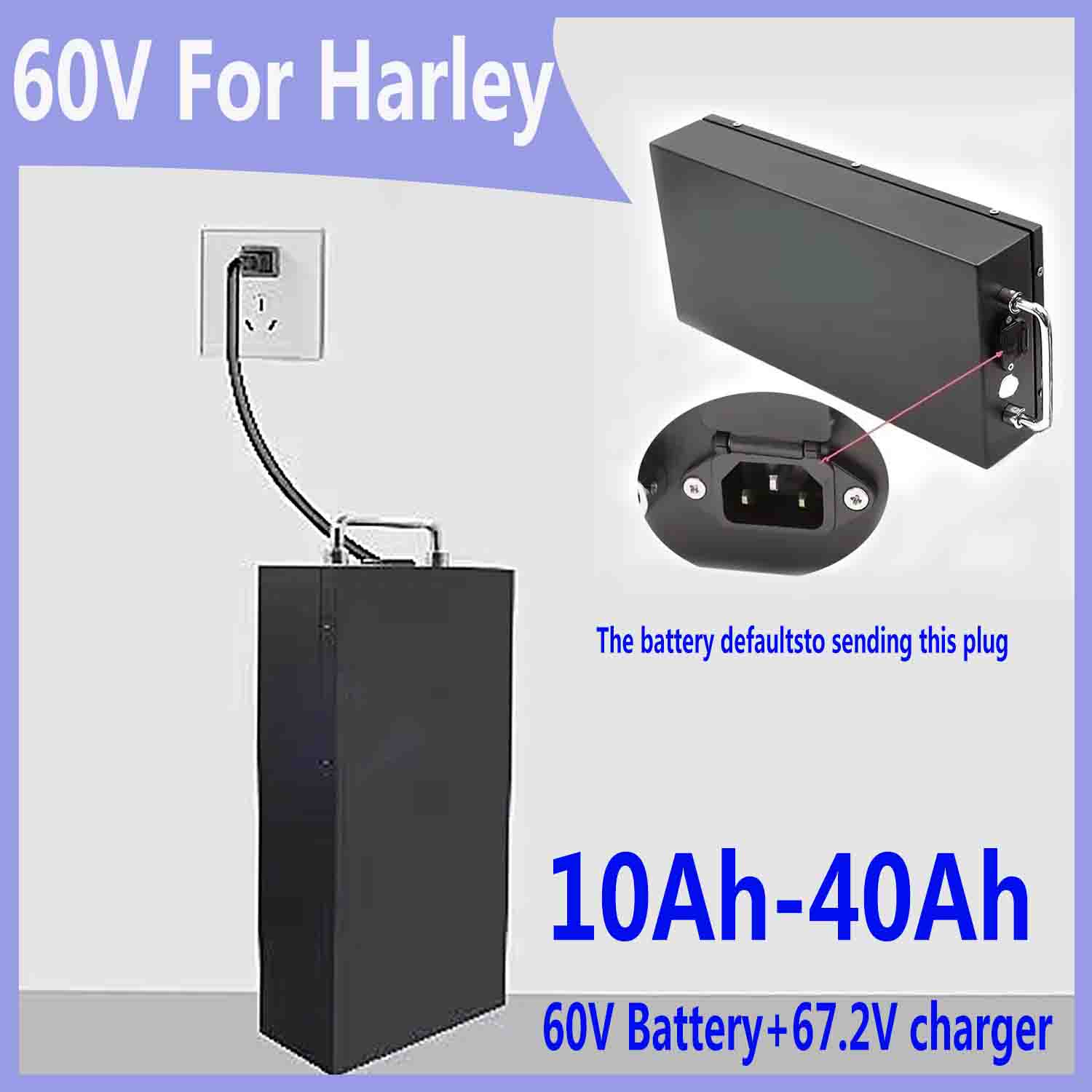 Für Harley-Batterien 60V 20AH  – 60V 50Ah Electric Scooter Battery Bewertung und Preis